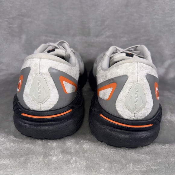 Brooks Adrenaline GTS 23 Men's 10.5 shoes white/orange athletic Running Sneakers - Picture 7 of 11